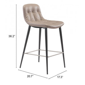 Tangiers Counter Chair Taupe (Set of 2) - Taupe