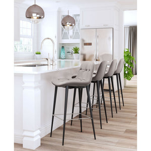 Tangiers Counter Chair Taupe (Set of 2) - Taupe