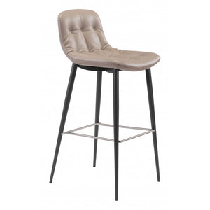 Tangiers Bar Chair Taupe (Set of 2) - Taupe