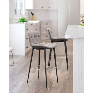Tangiers Bar Chair Taupe (Set of 2) - Taupe