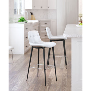 Tangiers Bar Chair White (Set of 2) - White