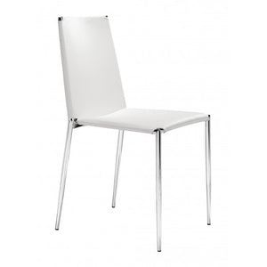Alex Dining Chair White (Set of 4) - White