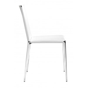 Alex Dining Chair White (Set of 4) - White