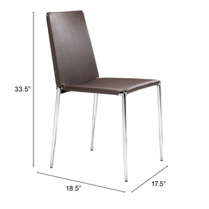 Alex Dining Chair (Set of 4) - Espresso