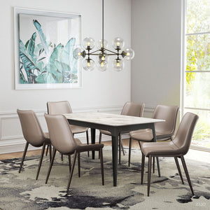 Magnus Dining Chair Gray & Walnut (Set of 2) - Gray & Walnut