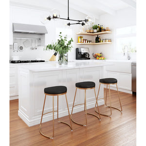 Bree Counter Stool Black (Set of 2) - Black