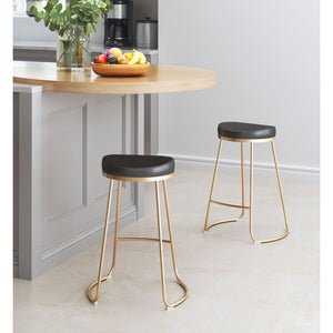 Bree Counter Stool Black (Set of 2) - Black
