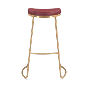 Bree Barstool Burgundy (Set of 2) - Burgundy