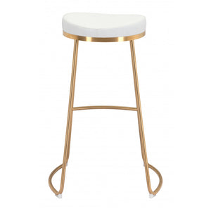 Bree Barstool White (Set of 2) - White