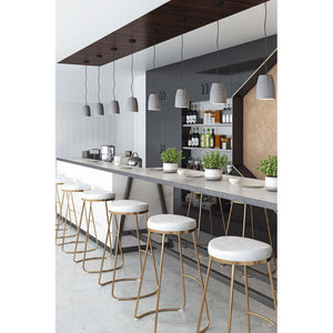 Bree Barstool White (Set of 2) - White