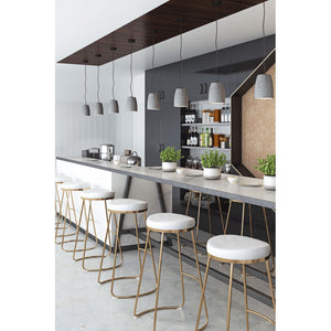 Bree Barstool White (Set of 2) - White