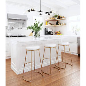Bree Barstool White (Set of 2) - White