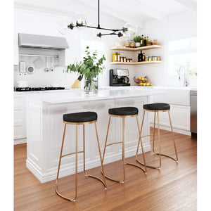 Bree Barstool Black (Set of 2) - Black