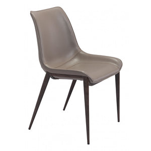Magnus Dining Chair Gray & Walnut (Set of 2) - Gray & Walnut