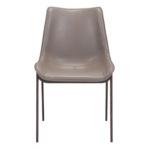 Magnus Dining Chair Gray & Walnut (Set of 2) - Gray & Walnut