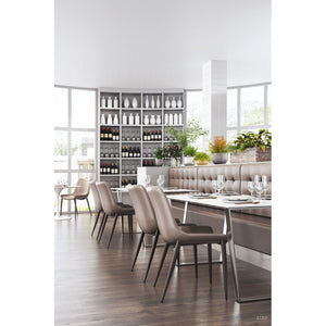 Magnus Dining Chair Gray & Walnut (Set of 2) - Gray & Walnut
