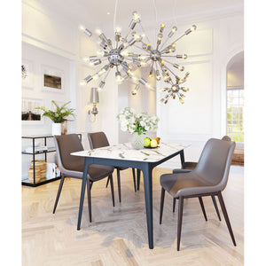 Physics Ceiling Lamp - Chrome