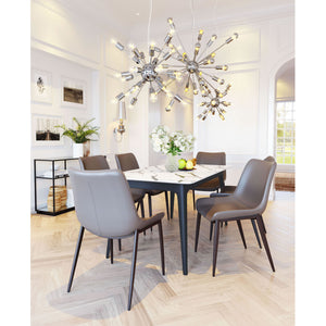 Magnus Dining Chair Gray & Walnut (Set of 2) - Gray & Walnut