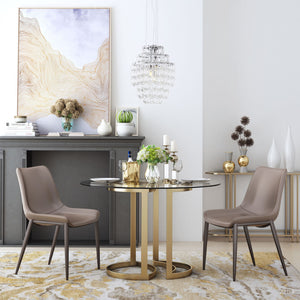 Magnus Dining Chair Gray & Walnut (Set of 2) - Gray & Walnut