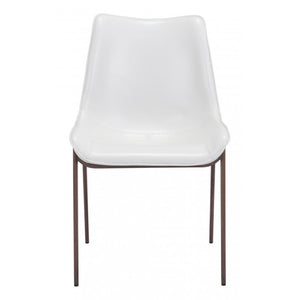 Magnus Dining Chair White & Walnut (Set of 2) - White & Walnut