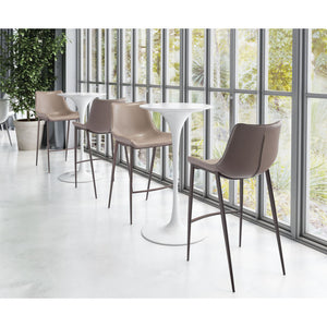 Magnus Bar Chair Gray & Walnut (Set of 2) - Gray & Walnut