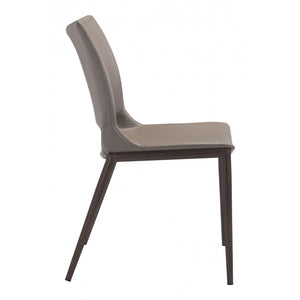 Ace Walnut Dining Chair (Set of 2) - Gray
