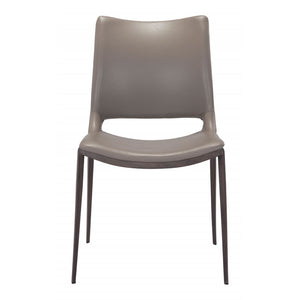 Ace Walnut Dining Chair (Set of 2) - Gray