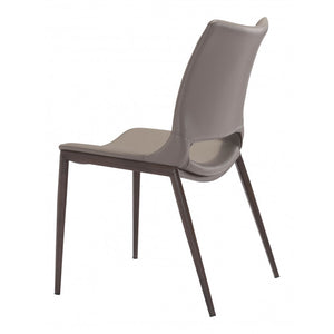 Ace Walnut Dining Chair (Set of 2) - Gray