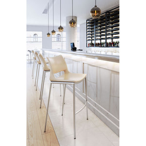 Trente Ceiling Lamp - Satin & Amber