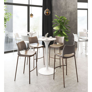 Ace Walnut Bar Chair (Set of 2) - Gray