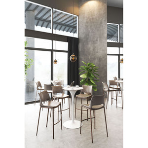 Ace Walnut Bar Chair (Set of 2) - Gray