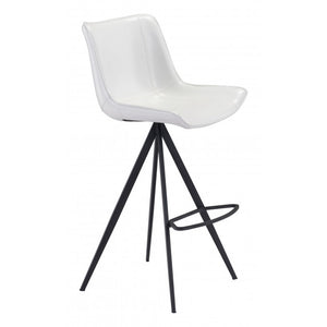 Aki Bar Chair (Set of 2) - White & Black