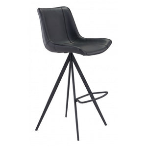 Aki Bar Chair Black (Set of 2) - Black