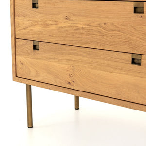 Carlisle 6 Drawer Dresser-Natural Oak