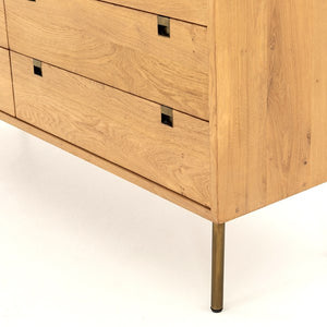 Carlisle 6 Drawer Dresser-Natural Oak