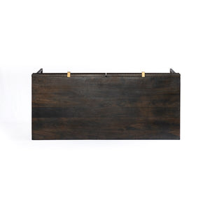 Kelby Writing Desk-Carved Vintage Brown