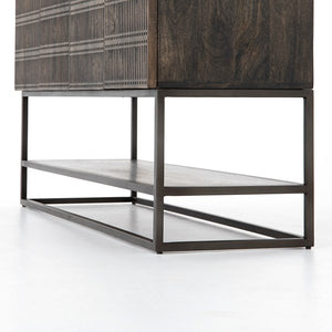 Kelby Small Media Console-Vintage Brown