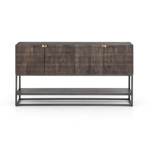 Kelby Small Media Console-Vintage Brown