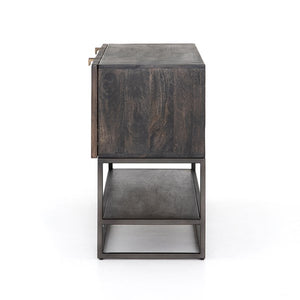 Kelby Small Media Console-Vintage Brown