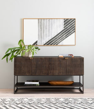 Kelby Small Media Console-Vintage Brown
