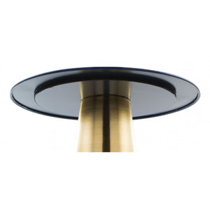 Reo Side Table - Dark Blue & Gold