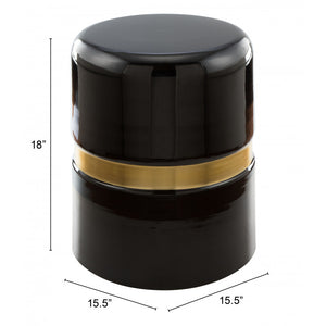 Density Side Table - Black & Gold