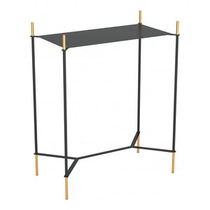 Austin Side Table - Gold & Black
