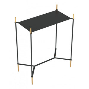 Austin Side Table - Gold & Black