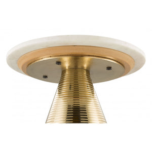 Pure Side Table  - White & Gold