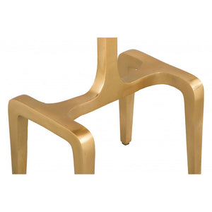 Clement Side Table  - White Marble & Gold