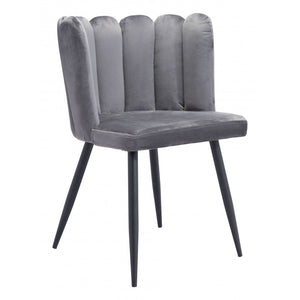 Adele Chair Gray  (Set of 2) - Dark Gray