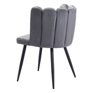 Adele Chair Gray  (Set of 2) - Dark Gray