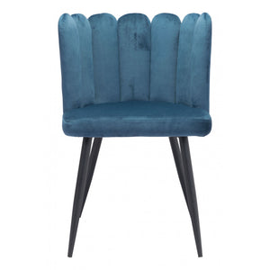 Adele Chair Blue  (Set of 2) - Steel Blue