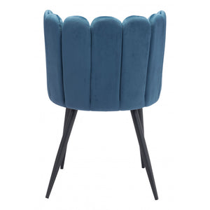 Adele Chair Blue  (Set of 2) - Steel Blue